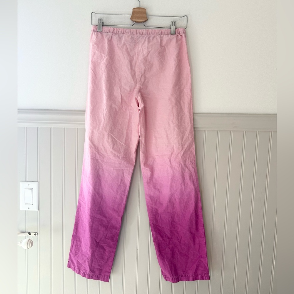 Y2K Disney Tinkerbell Pink Ombre Pajama Pants Size Small Drawstring - Picture 4 of 4
